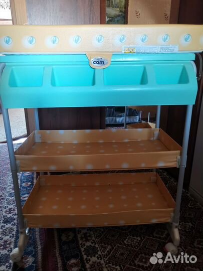 Ванночка с пеленальным столиком на подставке