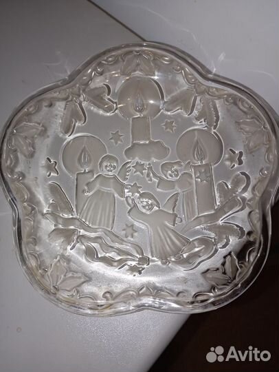 Тарелка ангелы Рождество Германия винтаж