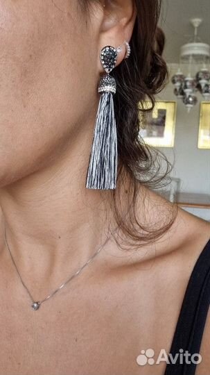 Серьги кисточки