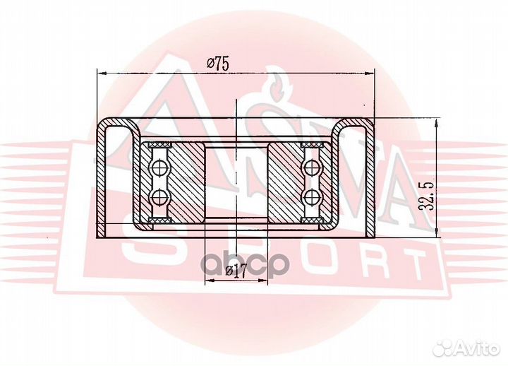 Ролик натяжной tybp-028 asva