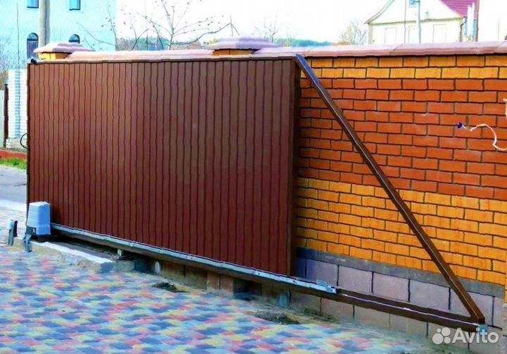 Откатные ворота с автоматикой