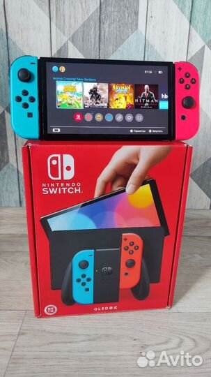 Nintendo switch oled (прошитая) 128gb, picofly