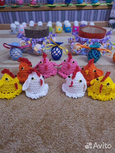 Для Пасхи. зайчики, цыплята. корзиночки