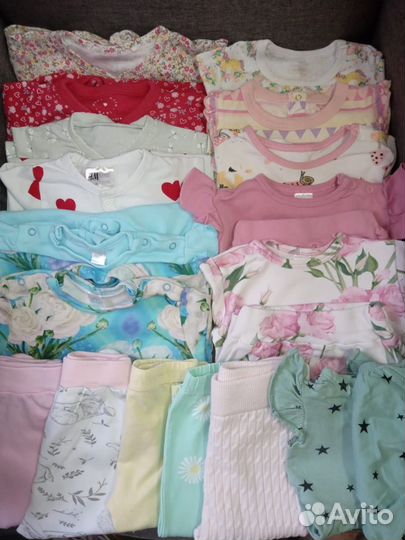 Вещи пакетом для девочки 68 74