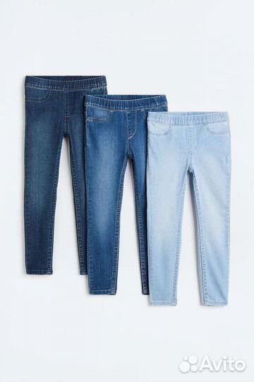 Джинсы для девочки 134р комплект новые