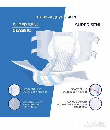 Подгузники для взрослых super seni