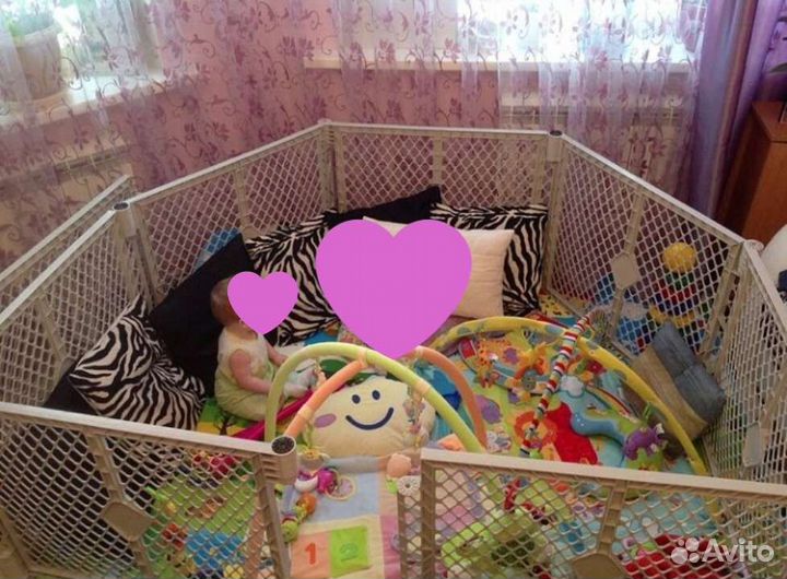 Манеж для двойни, тройни