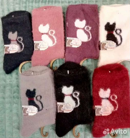 Носки и следики из шерсти норка