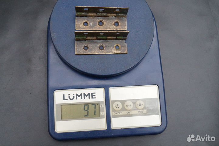 Старинные мебельные петли. Латунь. (9-к2-2)