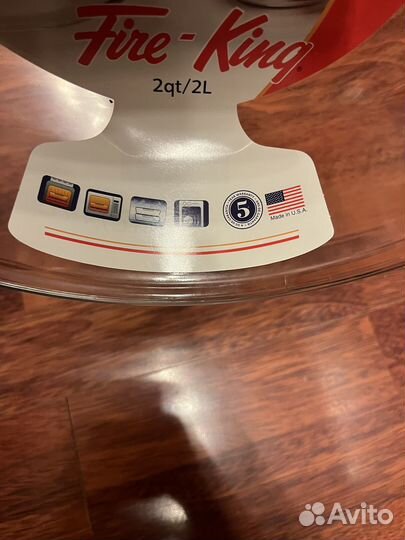 Стеклянная кастрюля с крышкой США