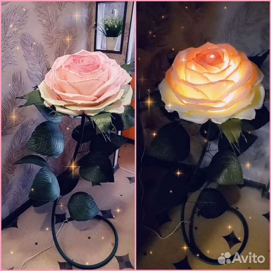 Роза торшер светильник