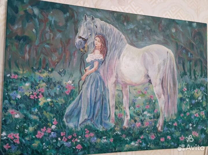 Картина. Масло, холст (лён )