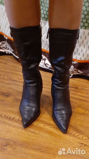 Сапоги из натуральной кожи,женские