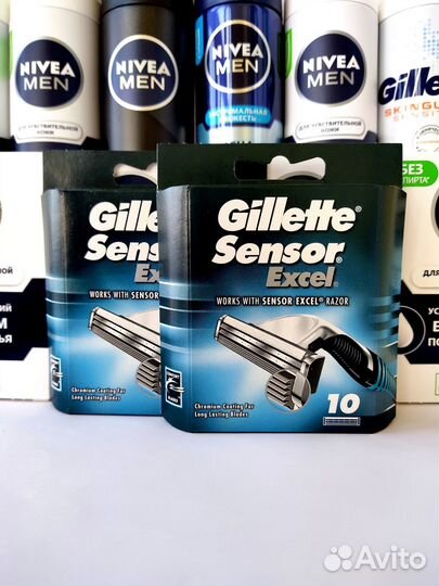 Бритвы и кассеты Gillette (Пр-во Германия)