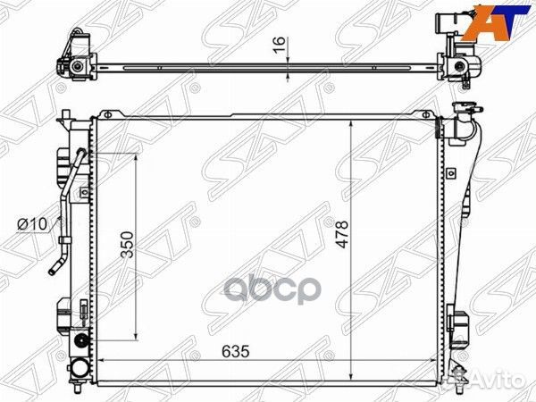 Радиатор Hyundai Sonata 09-14 / Kia Optima 10-16