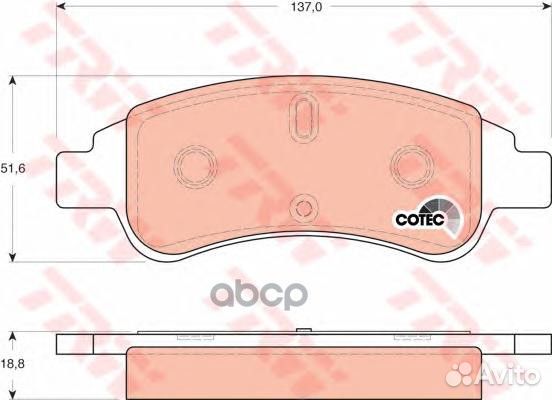 GDB1563 840 30840 10колодки дисковые пPeugeo