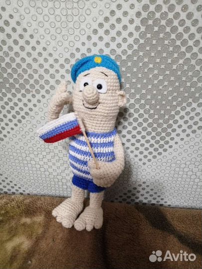 Игрушка вязаная чебурашка, мишка, подарок