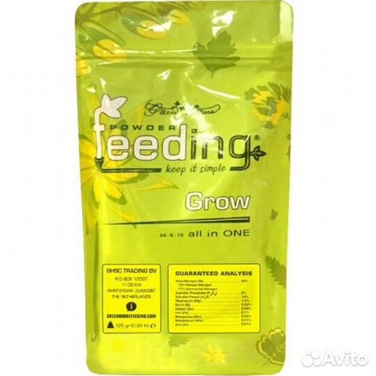 Удобрение Powder Feeding Grow 125g