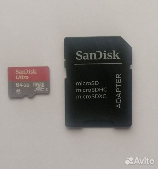Карта памяти SanDisk Ultra 64 Gb