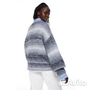 Свитер H&M Jacquard-knit, серый