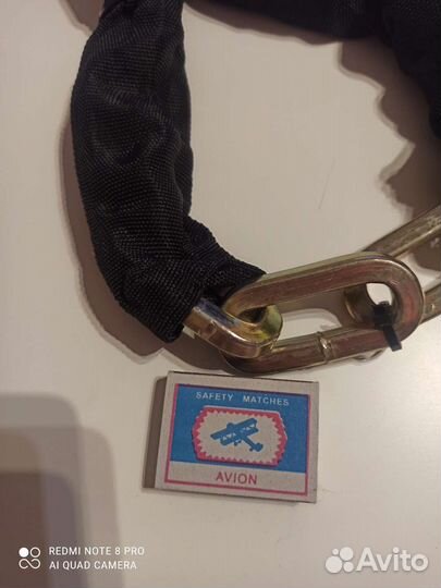 Противоугонная цепь 10 мм длина 1 метр