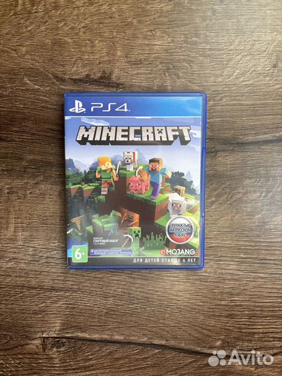 Minecraft диск с игрой PS4