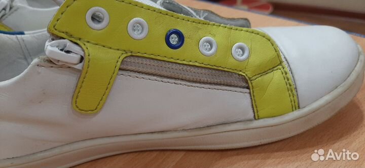 Кеды детские кожаные р.36