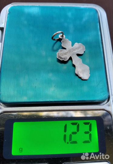 Крестик серебро 925