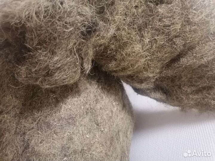 Конский волос для мебели. Б.у. с 1950 гг / 5 кг