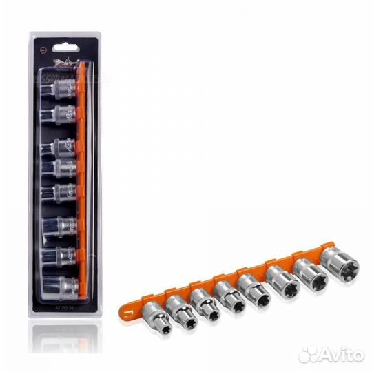 Airline AT-BS-34 Набор головок 1/2 DR torx E10-E24