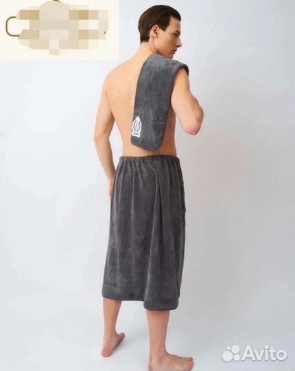 Килт (+полотенце )мужской для бани, сауны,бассейна