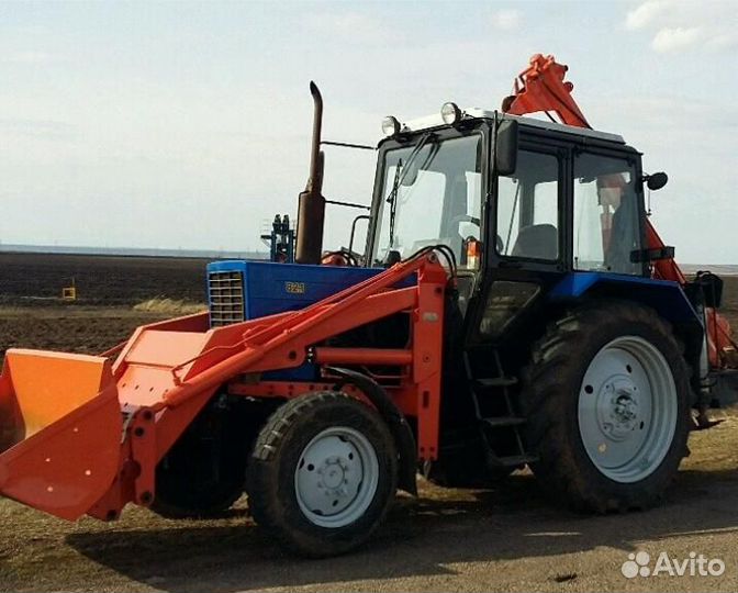 Ямобур Мтз-82 погрузчик