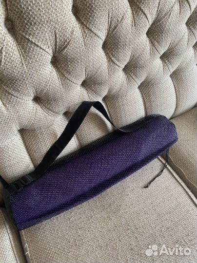 Коврик для йоги и фитнеса нескользящий в чехле