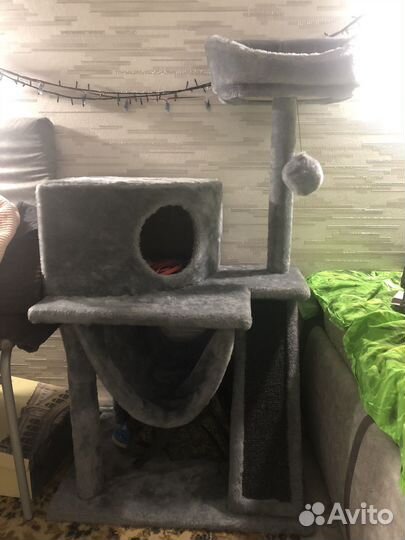 Домик для кошки с когтеточкой