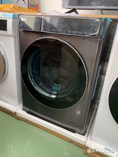 Стиральная машина LG AI DD F2T9GW9P 8.5 кг серый