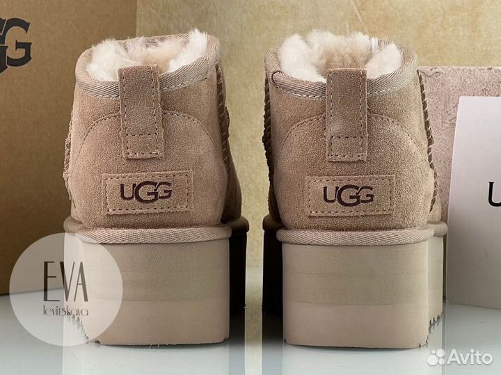 Женские угги Ugg Classic Ultra Mini Platform Sand