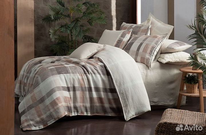 Постельное белье Лен размер Евро Sarev