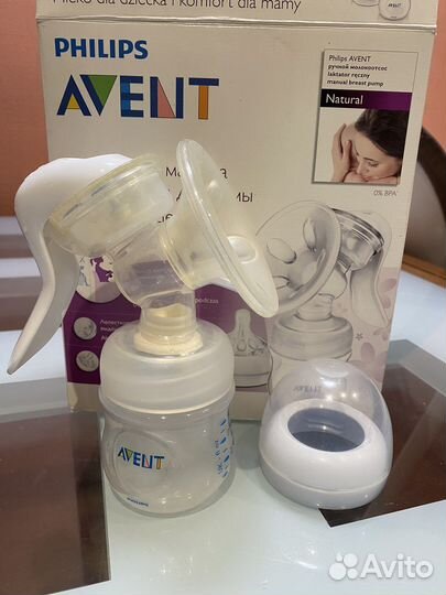 Молокоотсос и бутылочки для кормления avent
