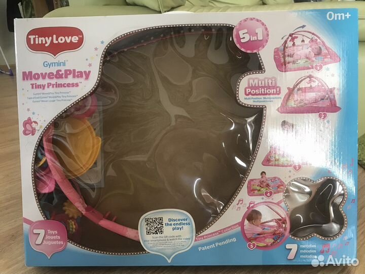 Развивающий коврик tiny love принцесса