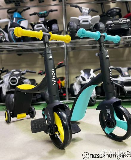 Трехколесный велосипед детский беговел nadle Blue