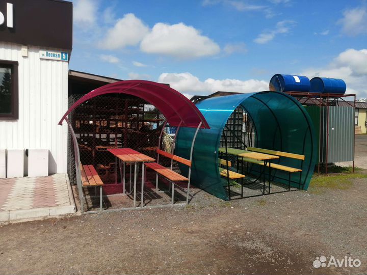 Беседка из поликарбоната