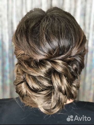 Волосы на заколках