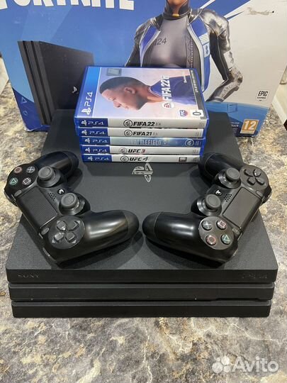 Sony PS4 pro 1tb 3 ревиз+ много игр (Fifa23/UFC4)