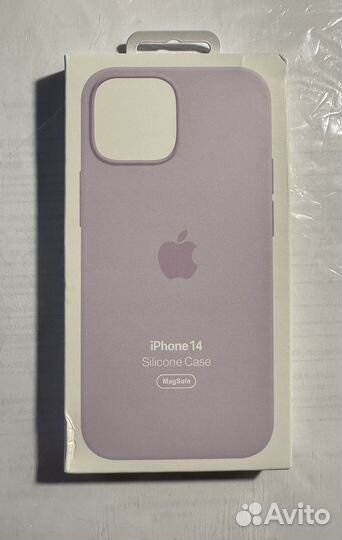 Силиконовый чехол на iPhone 14 MagSafe Лиловый