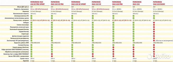 Квадроцикл aodes pathcross MAX 650 PRO (синий)