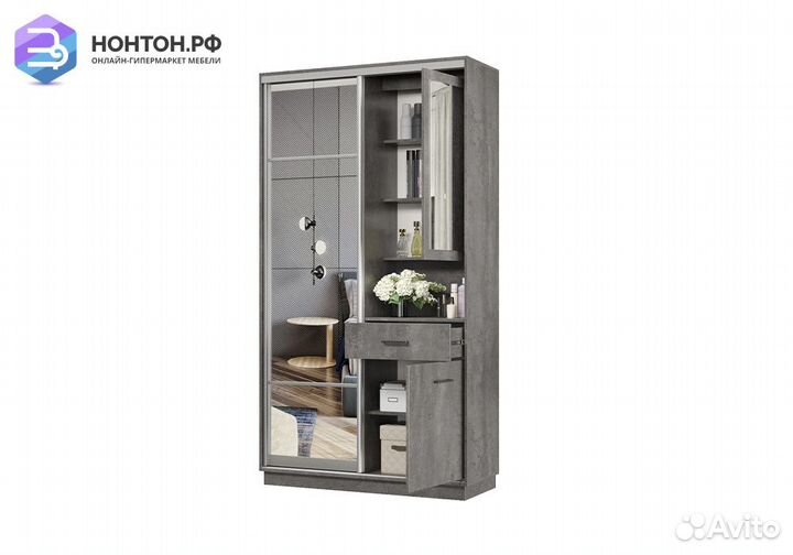 Прихожая-купе Агена бетон