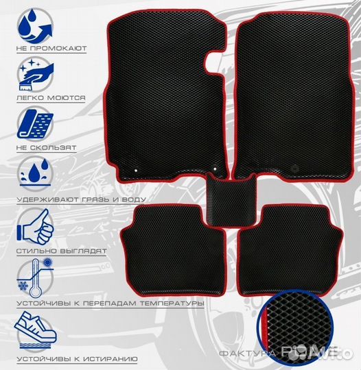 3D коврики ева mitsubishi Pagero Sport 1 1998-2008