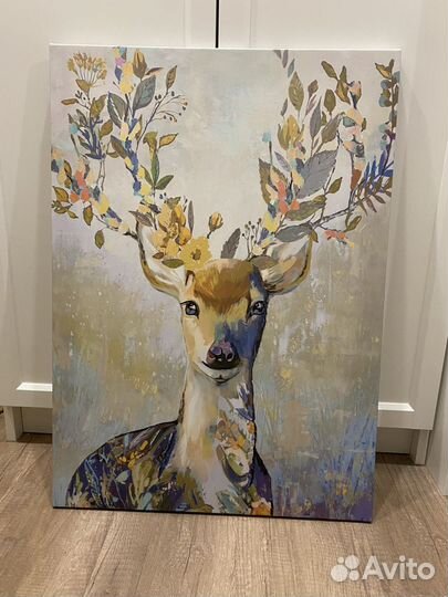 Постер икеа Пьеттерид Разноцветный олень