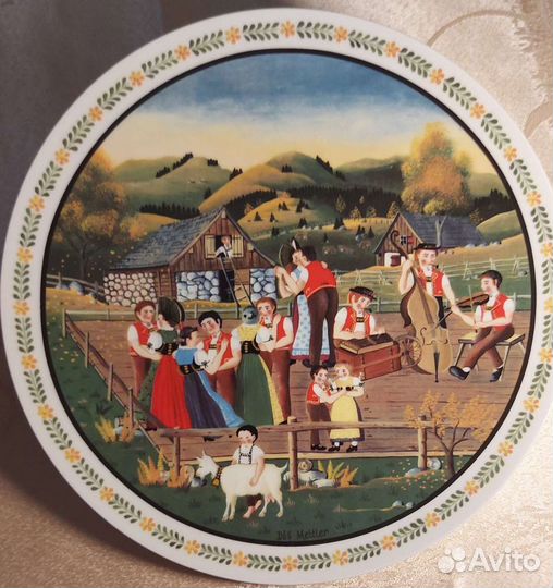 Тарелка настенная Lichte Германия,Langenthal Швейц