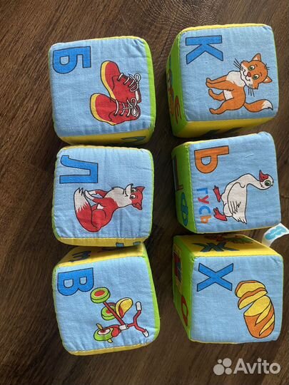 Развивающий кубик мягкий